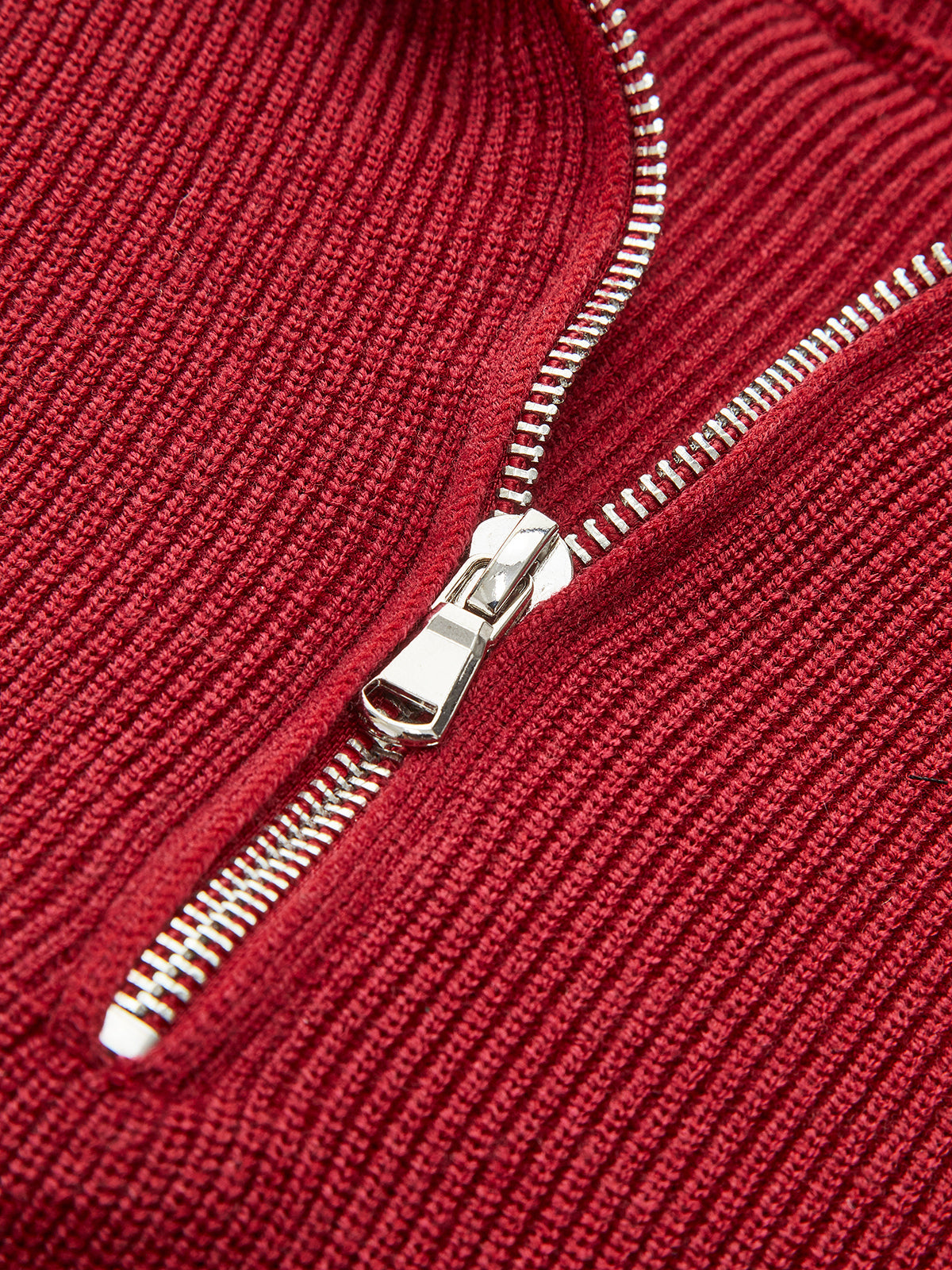 Drawstring Zipper Sweater Pants Set